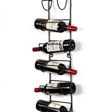 SODUKU Towel Rack Wall Mounted Metal Wine Rack Towel Shelf