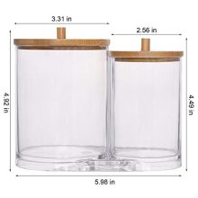 Tbestmax Cotton Swab Pads Holder, Cotton Buds Qtip Dispenser