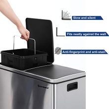 Garbage Bin with Plastic Inner Buckets 2 x 30L
