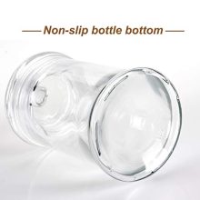 BestChanceU Mini Glass Apothecary Jars, Bathroom Storage Organizer