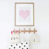Modern Wall Mounted Coat and Hat Rack – 5 Hooks