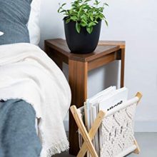 Mkono Macrame Magazine Rack Small Boho Magazine Holder