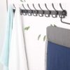 Dseap Wall Mounted Coat Rack - 10 Tri Hooks