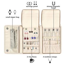 Teamoy Jewelry Roll, Jewelry Travel Organizer for Necklaces