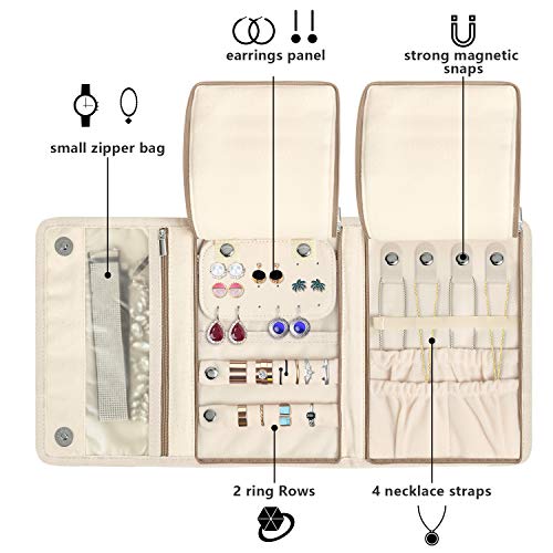 Teamoy Jewelry Roll, Jewelry Travel Organizer for Necklaces