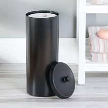 Plastic Free Standing Toilet Paper Holder Canister