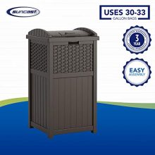 Can Resin Outdoor Trash with Lid Use in Backyard