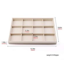 Oirlv Stackable 12 Girds Jewelry Trays, Jewelry Storage