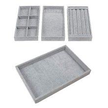 Houseables Jewelry Tray Organizer, Stackable Accessories Storage