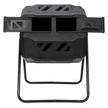 Dual Chambers Composting Tumbler Rotating Waste Bin