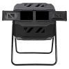 Large Composting Tumbler 43 Gallon – Twin Chamber Outdoor Rotating Compost Bin