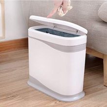 Cq acrylic 12 Liter Slim Plastic Trash Can