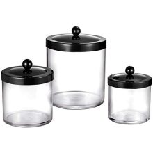 Clear Plastic Storage Jars with Rust Proof