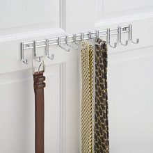 mDesign Closet Wall Mount Metal Accessory Organizer