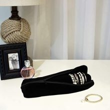 Mooca Black Velvet Bracelet Bangle Watch Roll