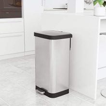 Extra Capacity Stainless Steel Step Trash Can with Clorox Odor Protection - 20 Gallon