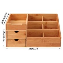 Bamboo Makeup Organizer for Vanity | Eco-Friendly Storage Solution