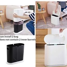 KLGO 2.4 Gallon Slim Plastic Trash Can Wastebasket