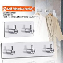 Self Adhesive Wall Robe Key Coat Towel Hooks