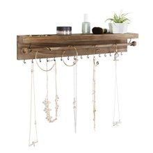 Effortless Organization with Rustic Charm - Wall Mounted Jewelry Organizer