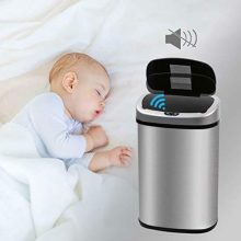 Automatic Touch-Free Kitchen Trash Can – 13 Gallon Stainless Steel Waste Bin for a Hygienic and Convenient Life! 🌟