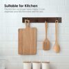 TomCare 2 Pack Bamboo Coat Rack Wall Mounted