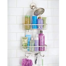 Storage Organizer Center with 2 Wash Cloth Hooks and Baskets