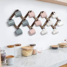 OROPY Wooden Expandable Coat Rack Hanger