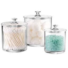 Jars Bathroom Vanity Organizer Canister
