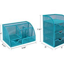 PAG Office Supplies Mesh Desk Organizer Set