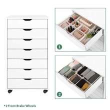 DEVAISE 7-Drawer Chest, Wood Dresser Organizer
