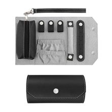 Leather Jewelry Organizer Holder Roll Bag