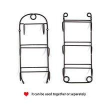 SODUKU Towel Rack Wall Mounted Metal Wine Rack Towel Shelf