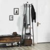 VASAGLE Coat Rack, Coat Stand with 3 Shelves