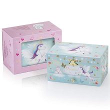Kids Musical Jewelry Box for Girls with Big Drawer