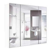 Storage Organizer Medicine Cabinet Space Saver with 3 Doors