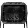 Large Composting Tumbler 43 Gallon – Twin Chamber Outdoor Rotating Compost Bin