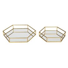 Kate and Laurel Felicia Metal Mirrored Ornate Set