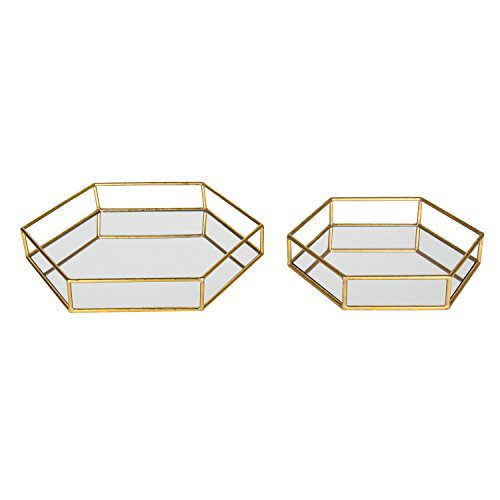 Kate and Laurel Felicia Metal Mirrored Ornate Set