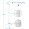Clewiltess Wooden Tree Coat Rack Stand