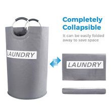 Maximize Laundry Space - Large Collapsible Laundry Hamper with Handles & Durable Fabric