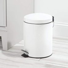 mDesign Modern 1.3 Gallon Trash Can Wastebasket