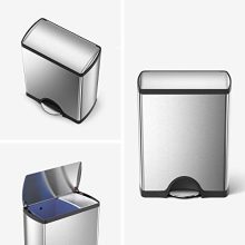 Dual Compartment Recycling Kitchen Step Trash Can