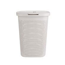 Mind Reader Basket Laundry Hamper with Cutout Handles