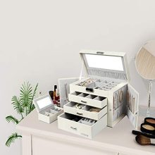 Homde Jewelry Box for Women Girls with Small Travel Case