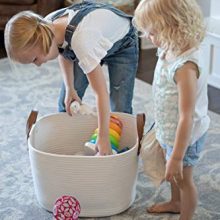 Cotton Rope Storage Basket Blanket, Laundry, Toy Storage