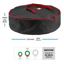 Premium Christmas Wreath Storage Bag - 30 Inch