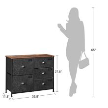 SONGMICS Wide Dresser, Fabric Drawer Dresser