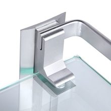 Wall Mounted Tempered Glass Bathroom Shelf