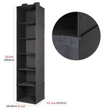 6-Shelf Hanging Clothes Storage Box Collapsible